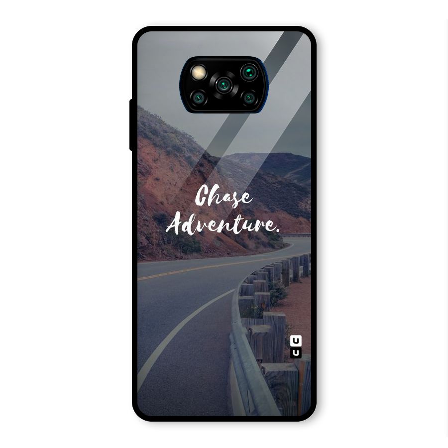 Chase Adventure Glass Back Case for Poco X3 Pro