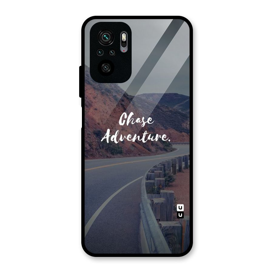 Chase Adventure Glass Back Case for Redmi Note 10S