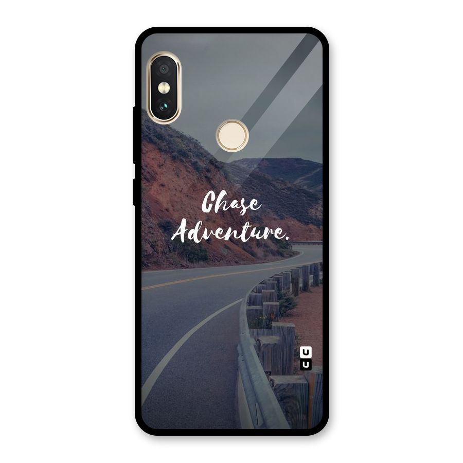 Chase Adventure Glass Back Case for Redmi Note 5 Pro