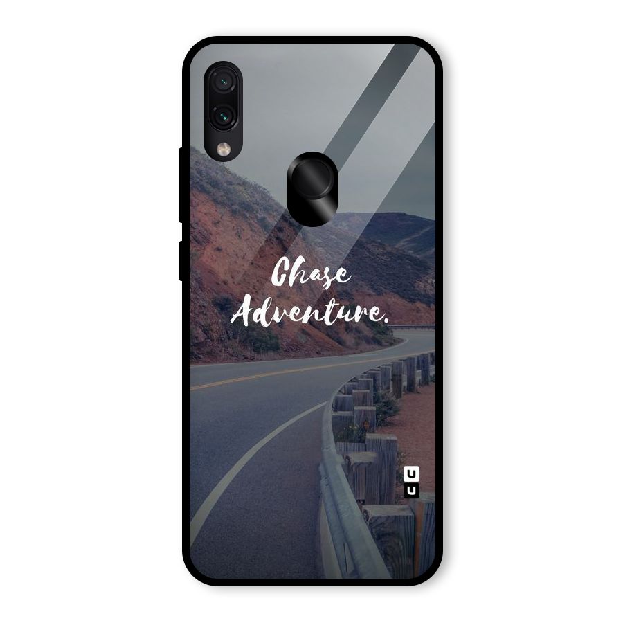 Chase Adventure Glass Back Case for Redmi Note 7S