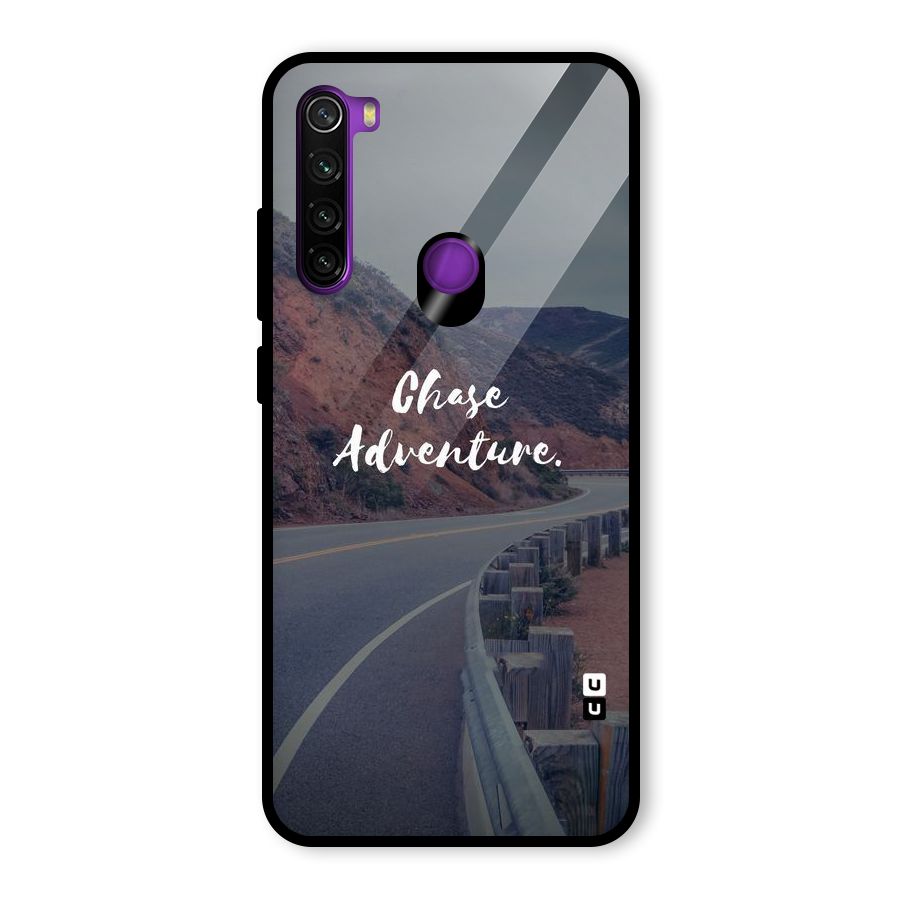 Chase Adventure Glass Back Case for Redmi Note 8