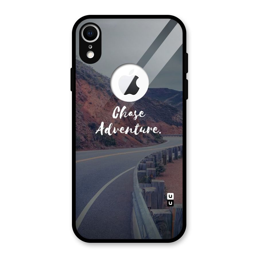 Chase Adventure Glass Back Case for iPhone XR Logo Cut
