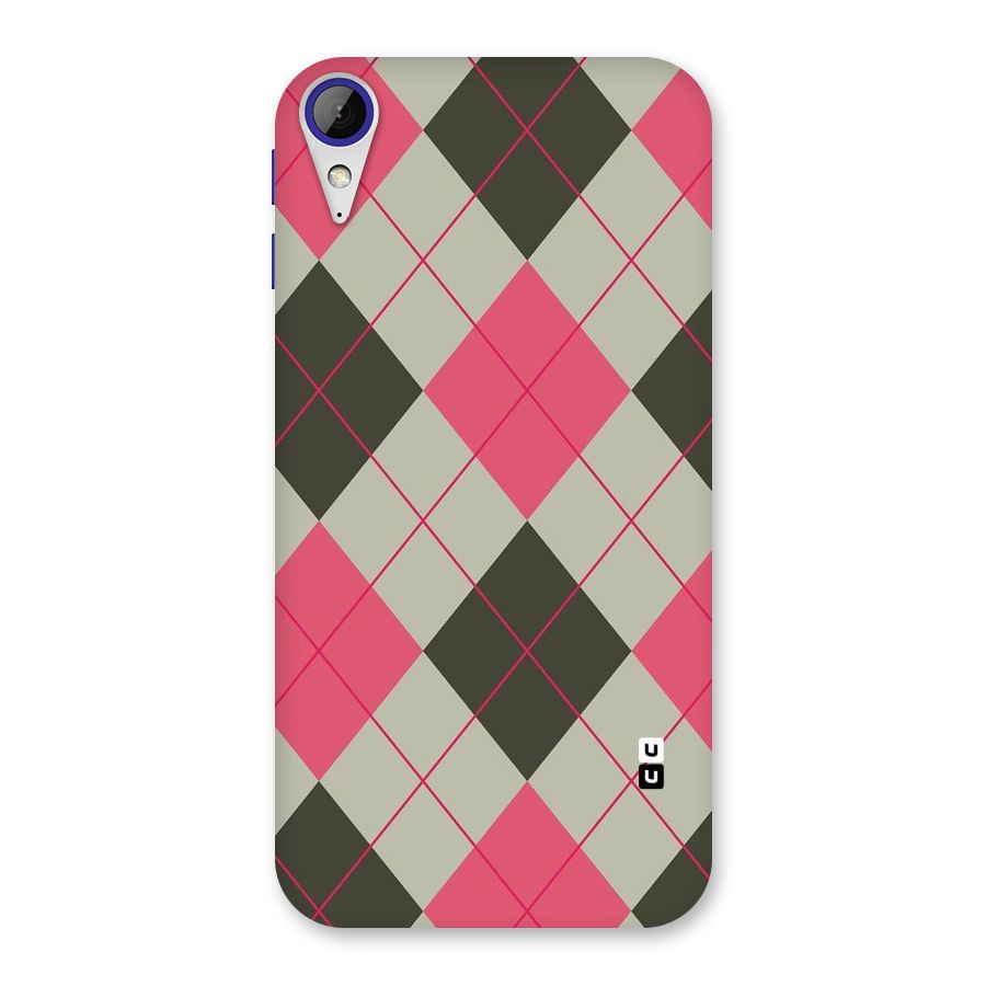 Check And Lines Back Case for Desire 830