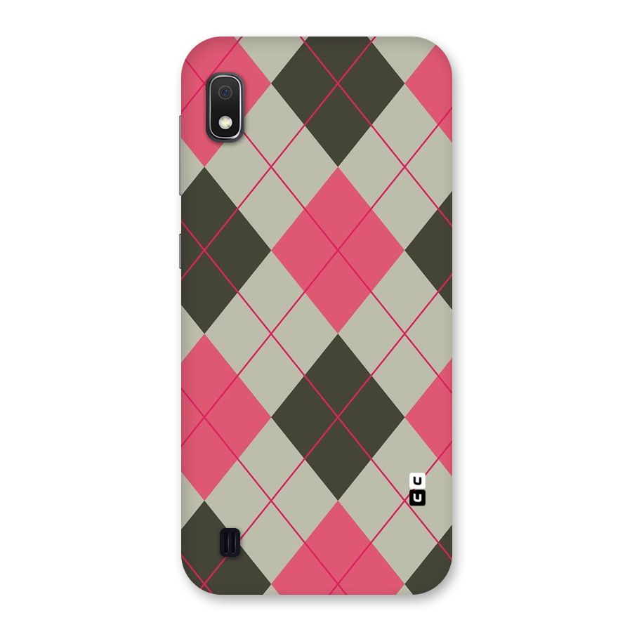 Check And Lines Back Case for Galaxy A10