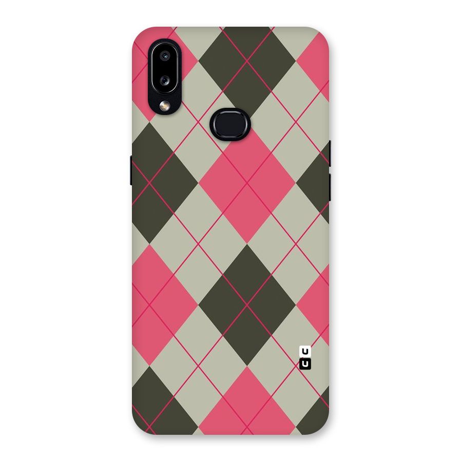 Check And Lines Back Case for Galaxy A10s