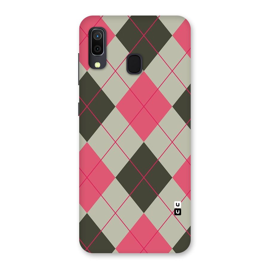 Check And Lines Back Case for Galaxy A30