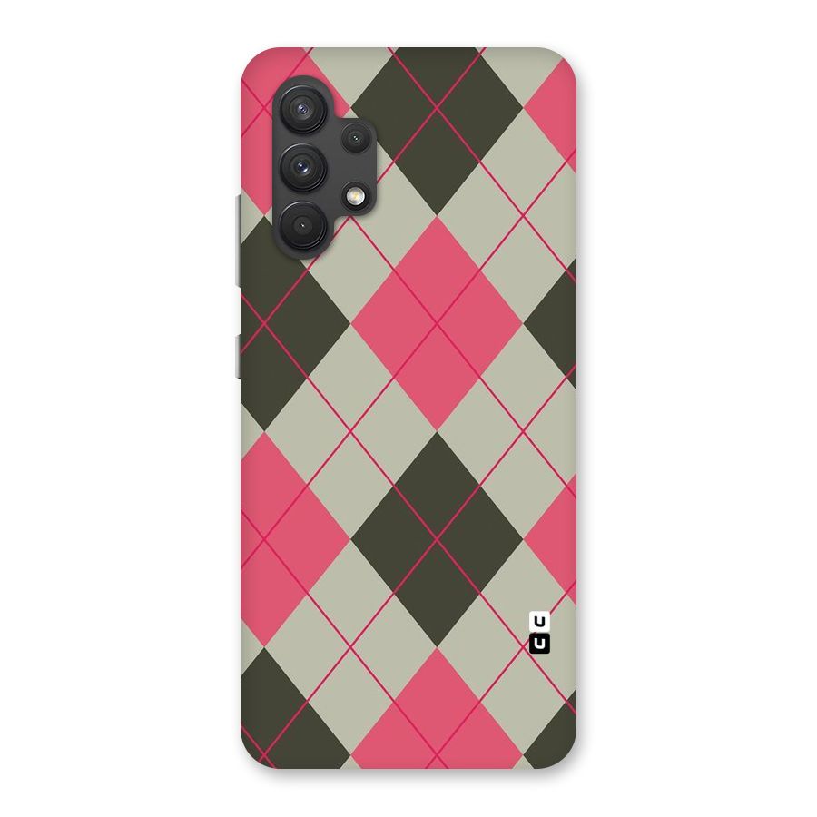 Check And Lines Back Case for Galaxy A32