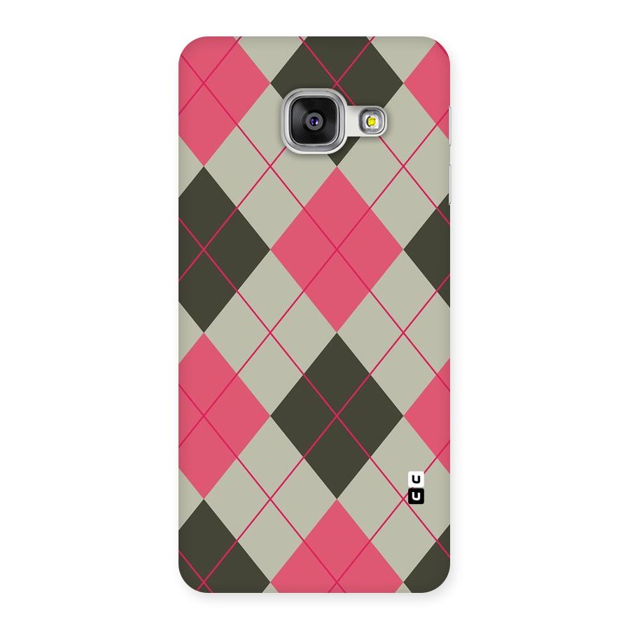 Check And Lines Back Case for Galaxy A3 2016