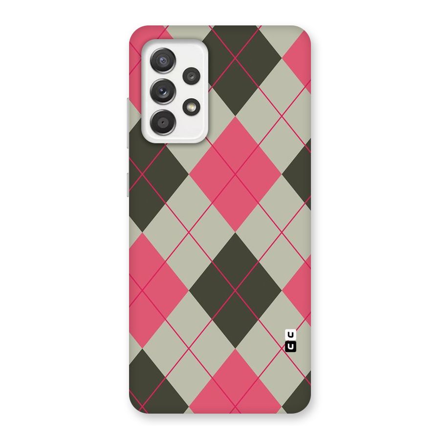 Check And Lines Back Case for Galaxy A52
