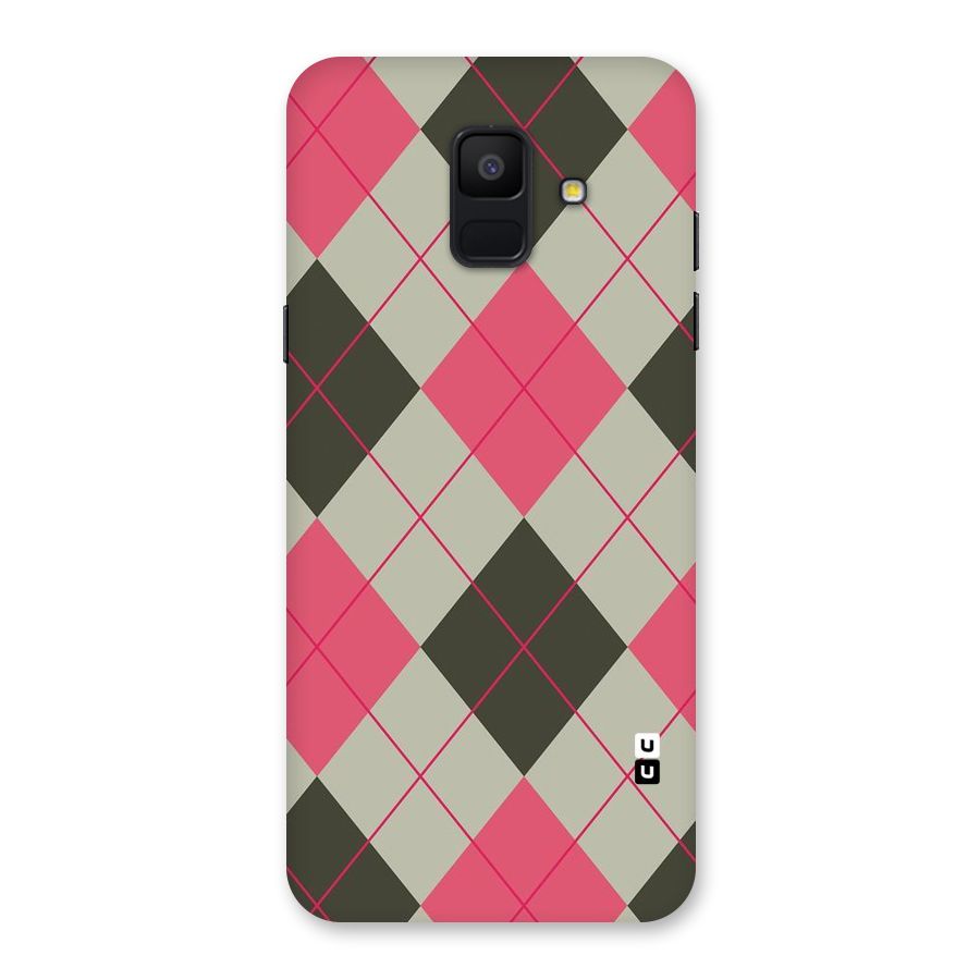 Check And Lines Back Case for Galaxy A6 (2018)