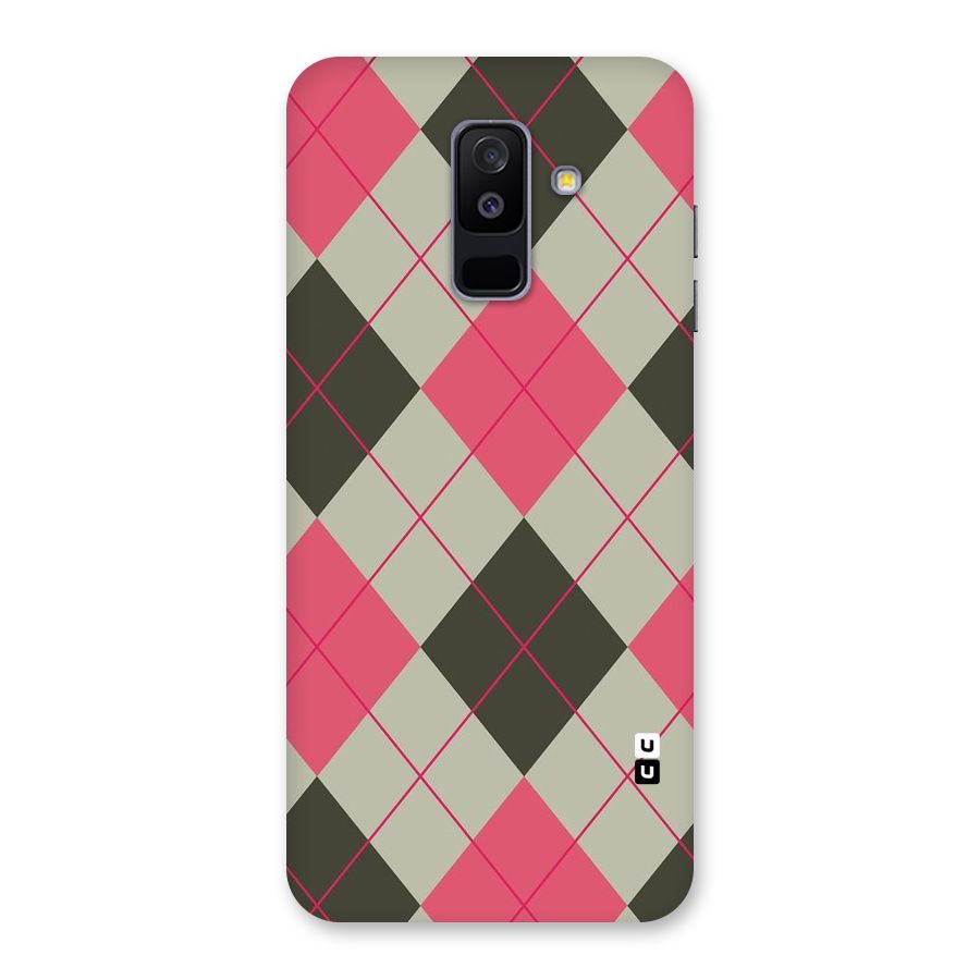 Check And Lines Back Case for Galaxy A6 Plus