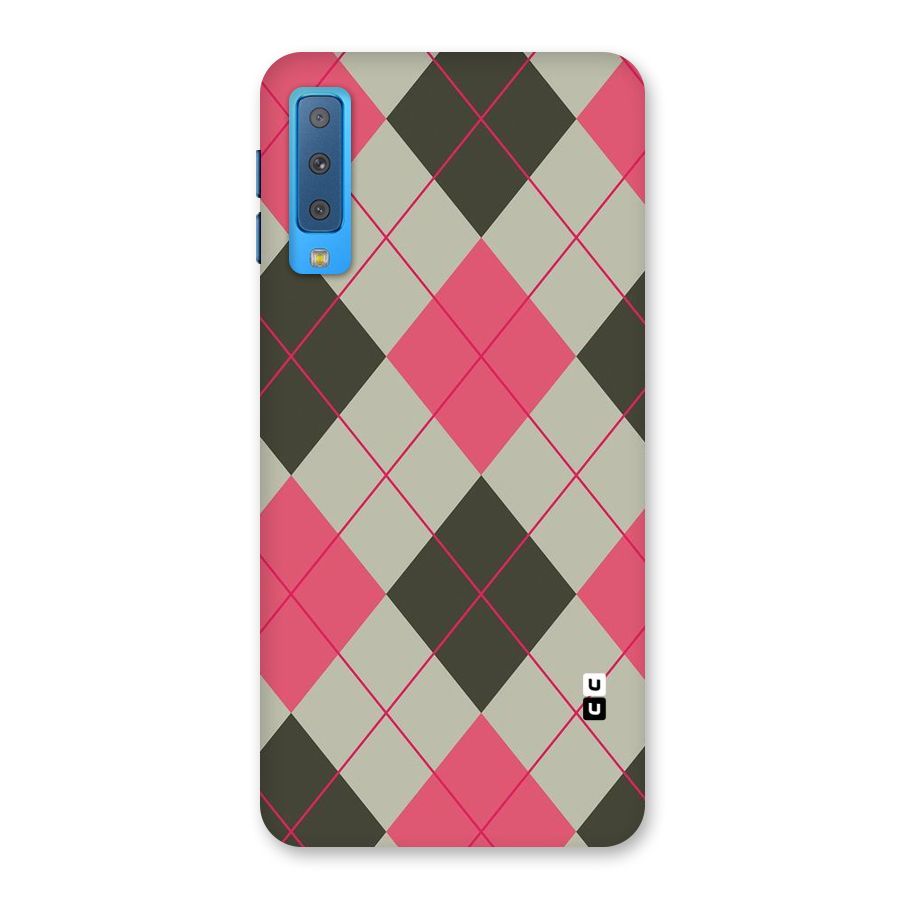 Check And Lines Back Case for Galaxy A7 (2018)
