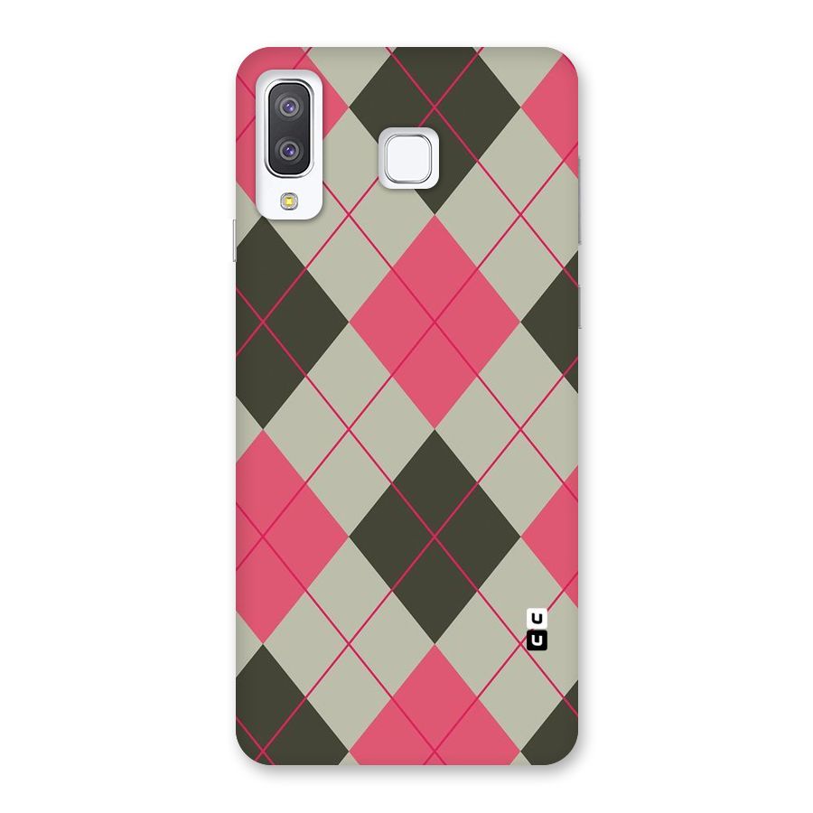 Check And Lines Back Case for Galaxy A8 Star
