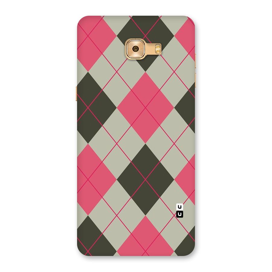 Check And Lines Back Case for Galaxy C9 Pro