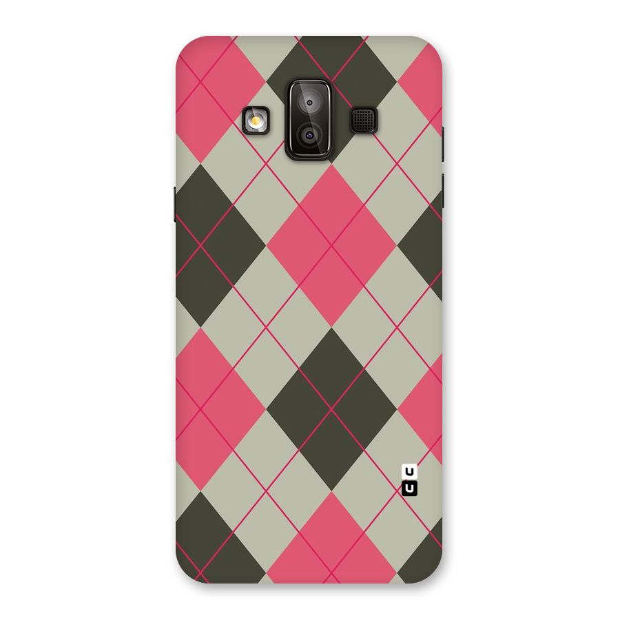 Check And Lines Back Case for Galaxy J7 Duo