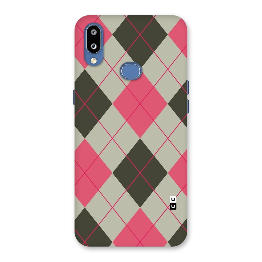 Check And Lines Back Case for Galaxy M01s