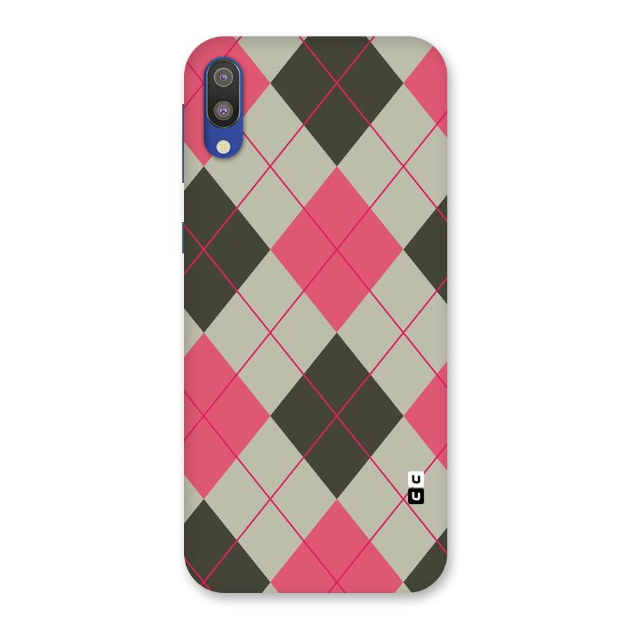 Check And Lines Back Case for Galaxy M10