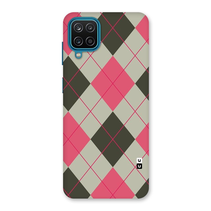 Check And Lines Back Case for Galaxy M12