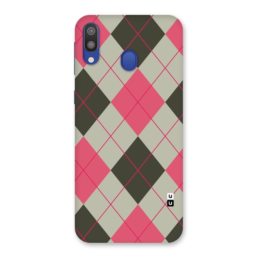 Check And Lines Back Case for Galaxy M20