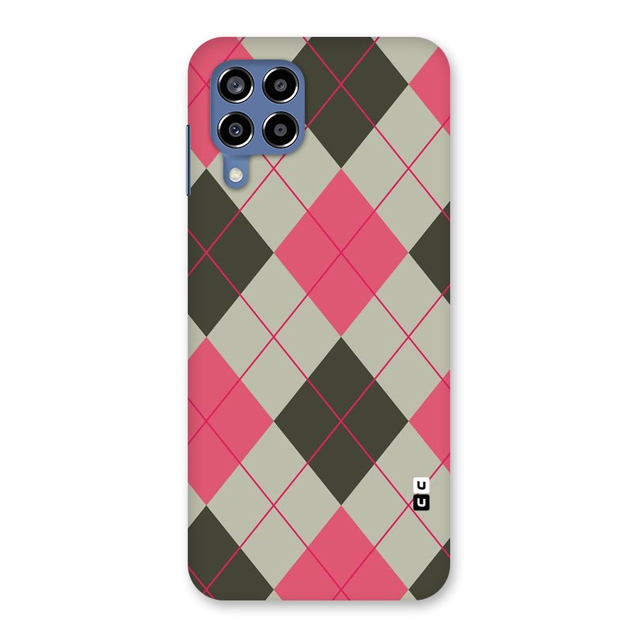 Check And Lines Back Case for Galaxy M53 5G