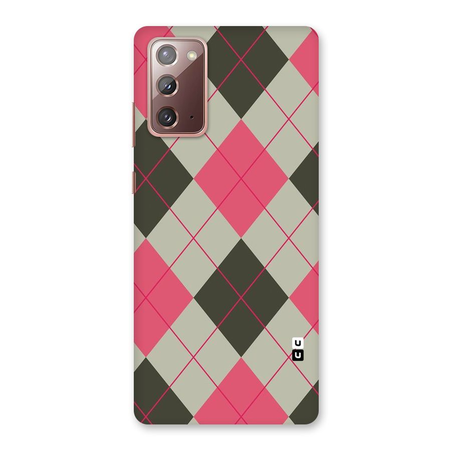 Check And Lines Back Case for Galaxy Note 20