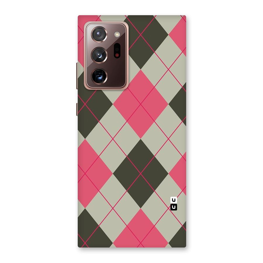 Check And Lines Back Case for Galaxy Note 20 Ultra