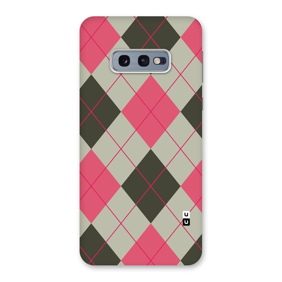 Check And Lines Back Case for Galaxy S10e