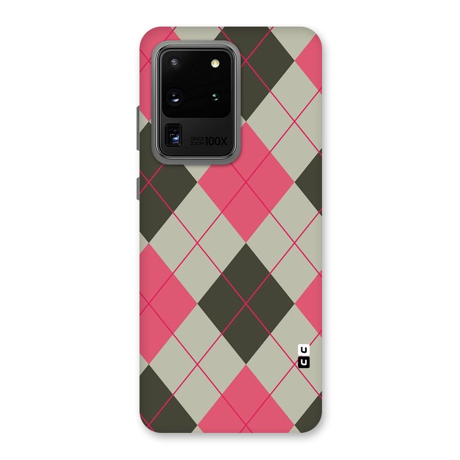 Check And Lines Back Case for Galaxy S20 Ultra