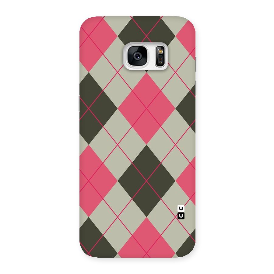 Check And Lines Back Case for Galaxy S7 Edge