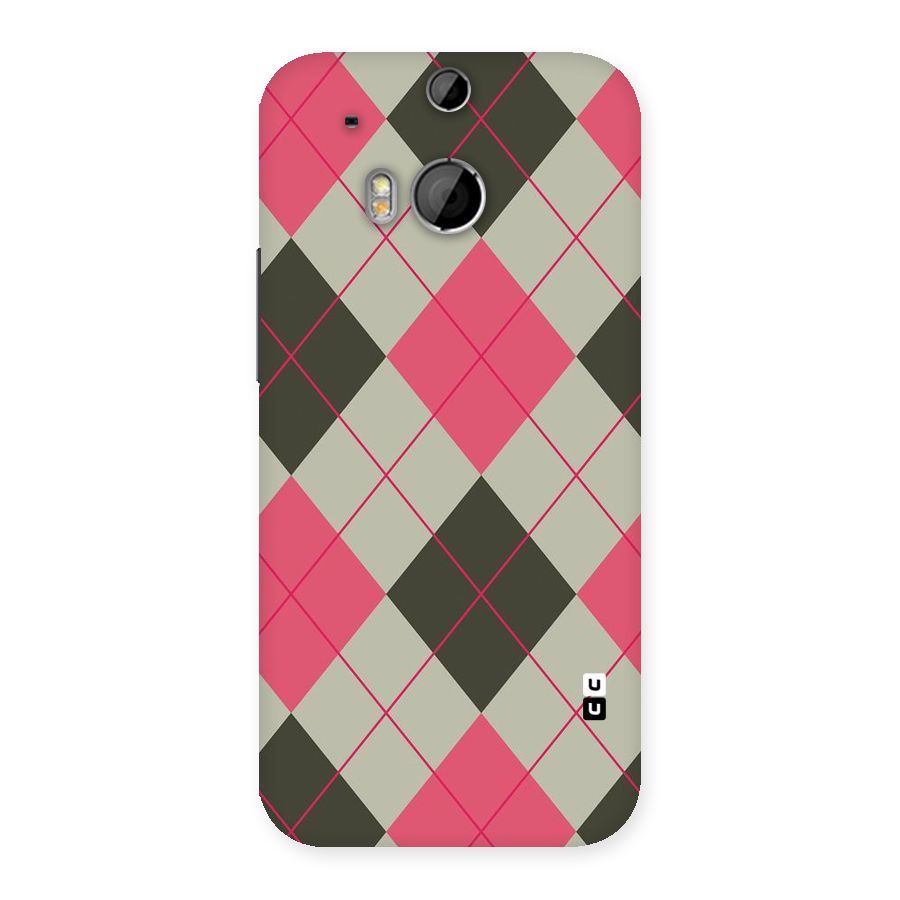 Check And Lines Back Case for HTC One M8