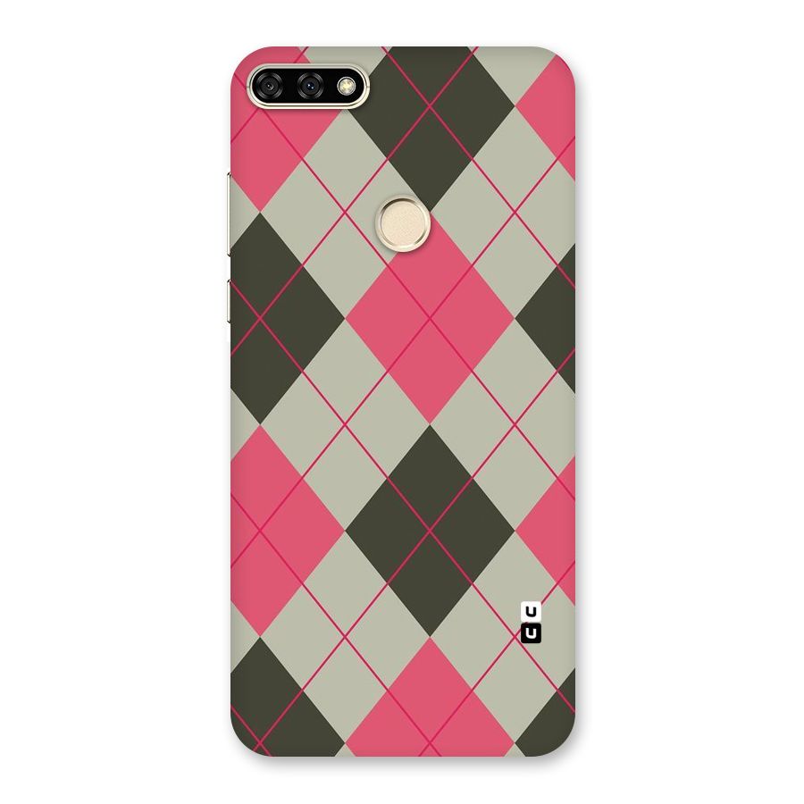 Check And Lines Back Case for Honor 7A