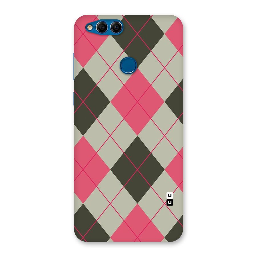 Check And Lines Back Case for Honor 7X