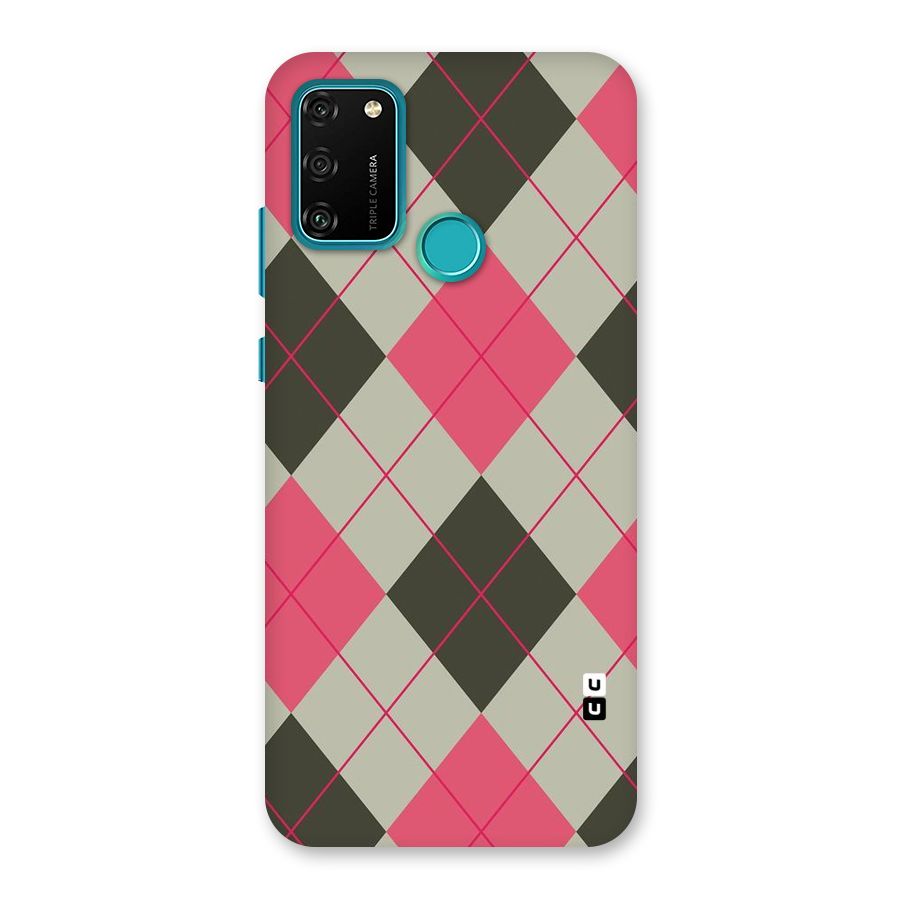 Check And Lines Back Case for Honor 9A