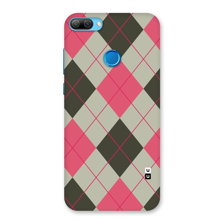 Check And Lines Back Case for Honor 9N