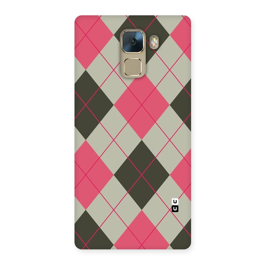 Check And Lines Back Case for Huawei Honor 7