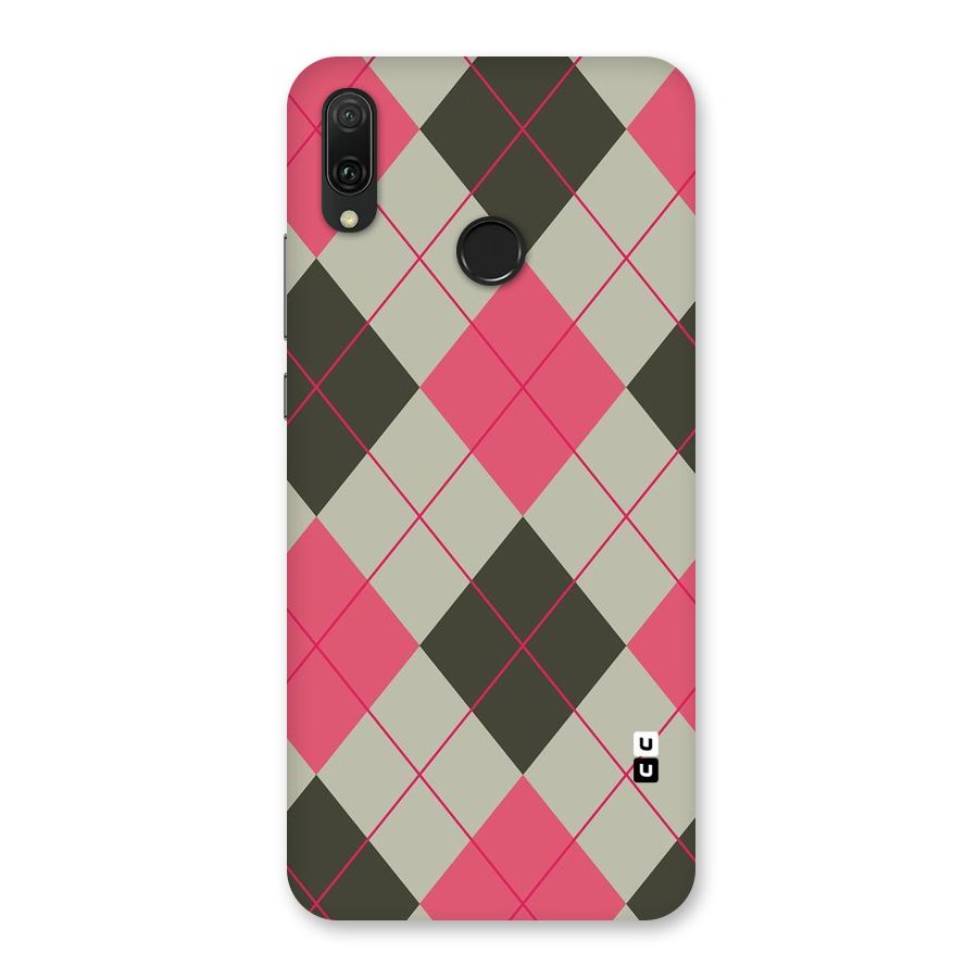 Check And Lines Back Case for Huawei Y9 (2019)