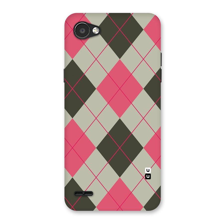 Check And Lines Back Case for LG Q6