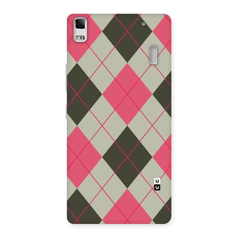 Check And Lines Back Case for Lenovo A7000