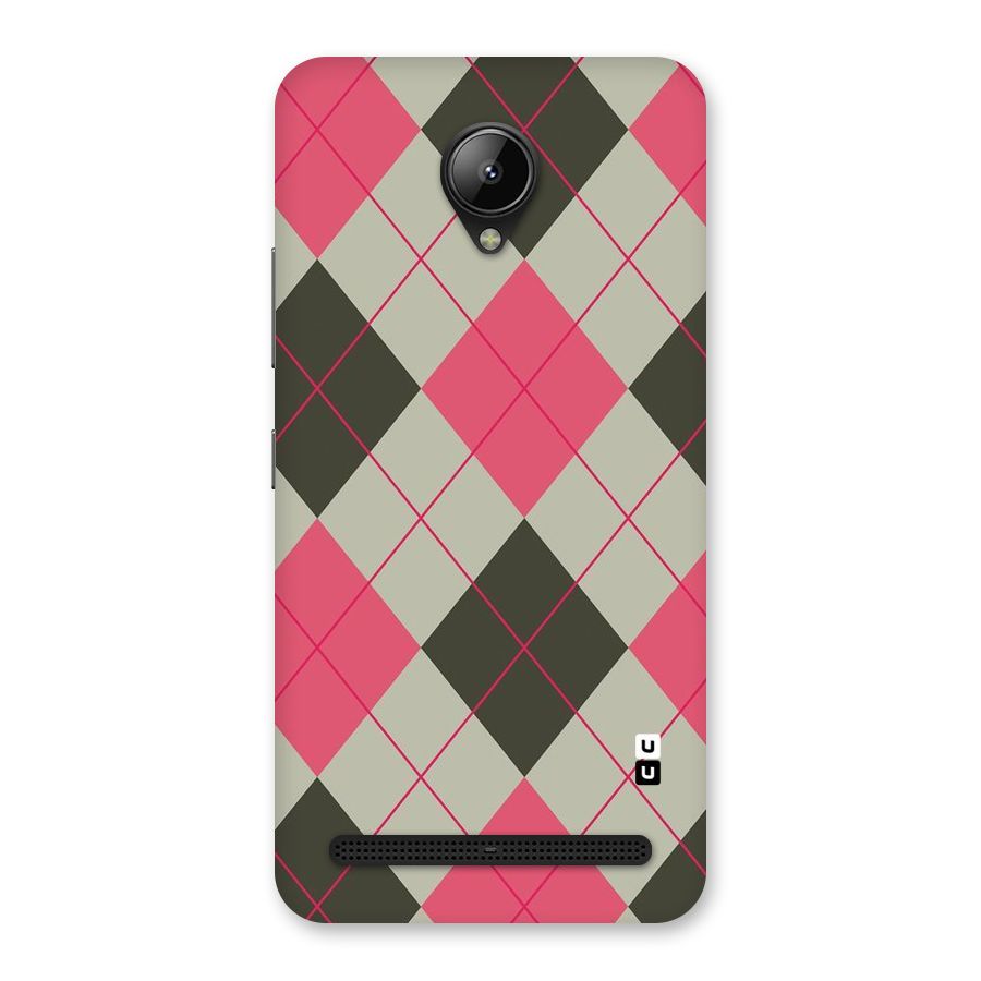 Check And Lines Back Case for Lenovo C2