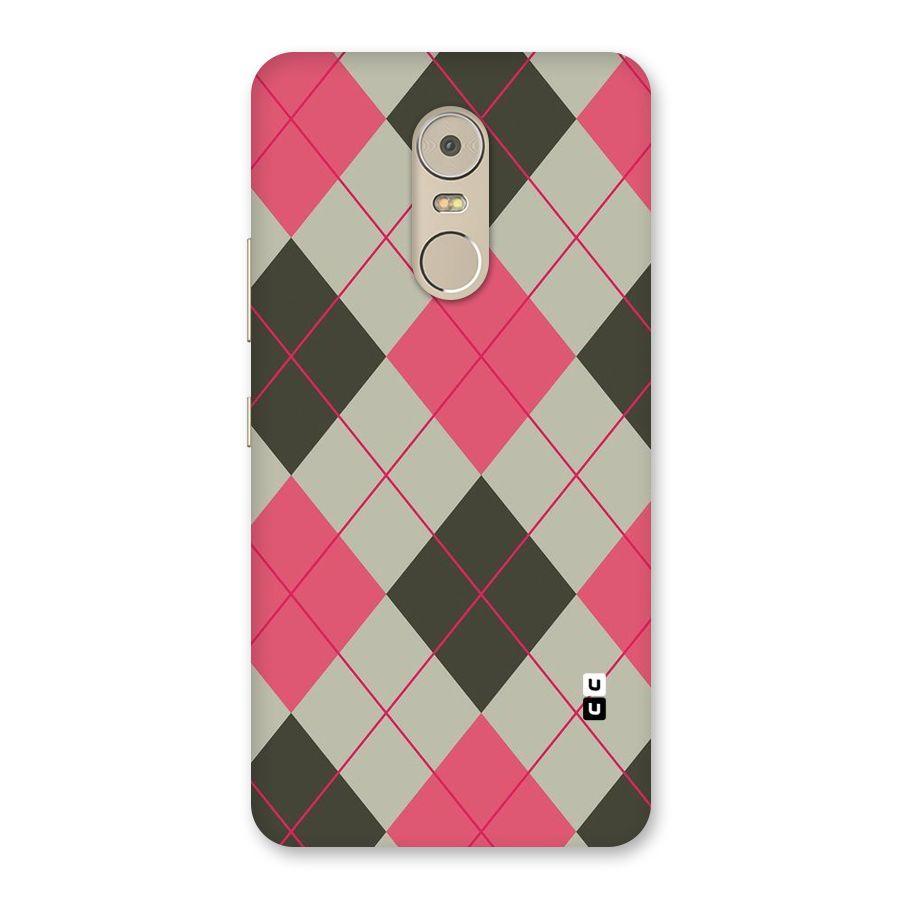 Check And Lines Back Case for Lenovo K6 Note