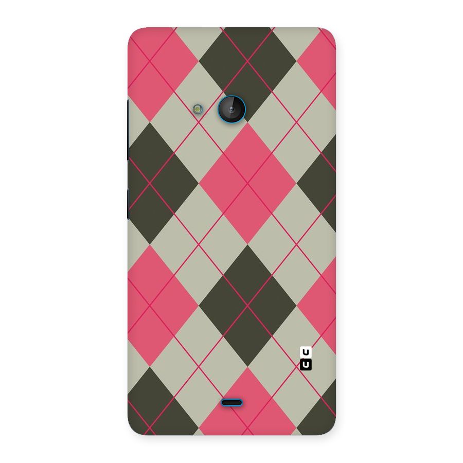 Check And Lines Back Case for Lumia 540