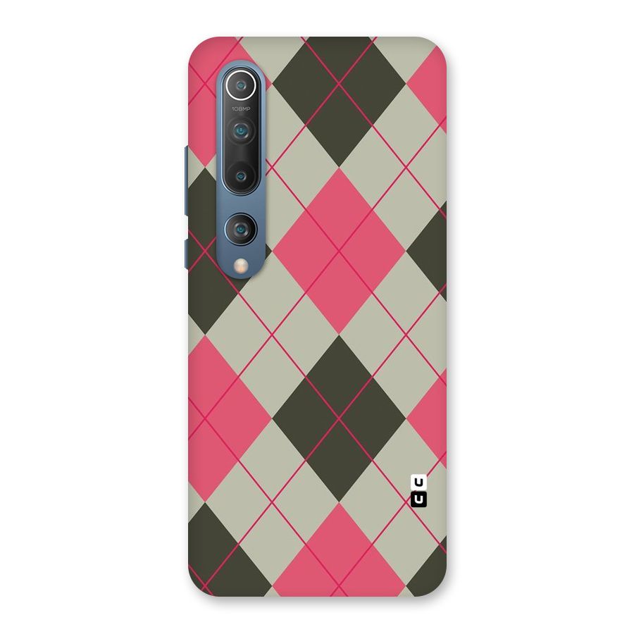Check And Lines Back Case for Mi 10