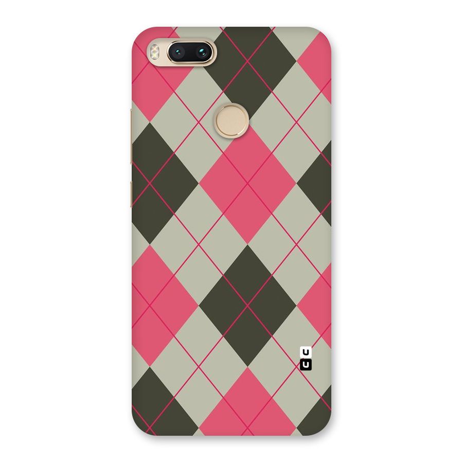 Check And Lines Back Case for Mi A1