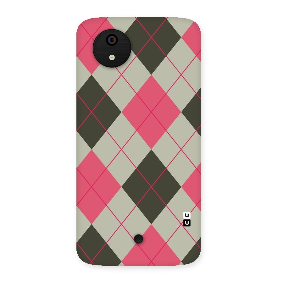 Check And Lines Back Case for Micromax Canvas A1