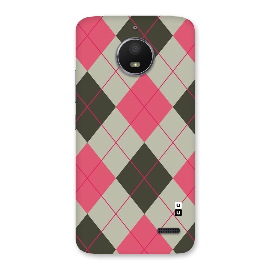 Check And Lines Back Case for Moto E4