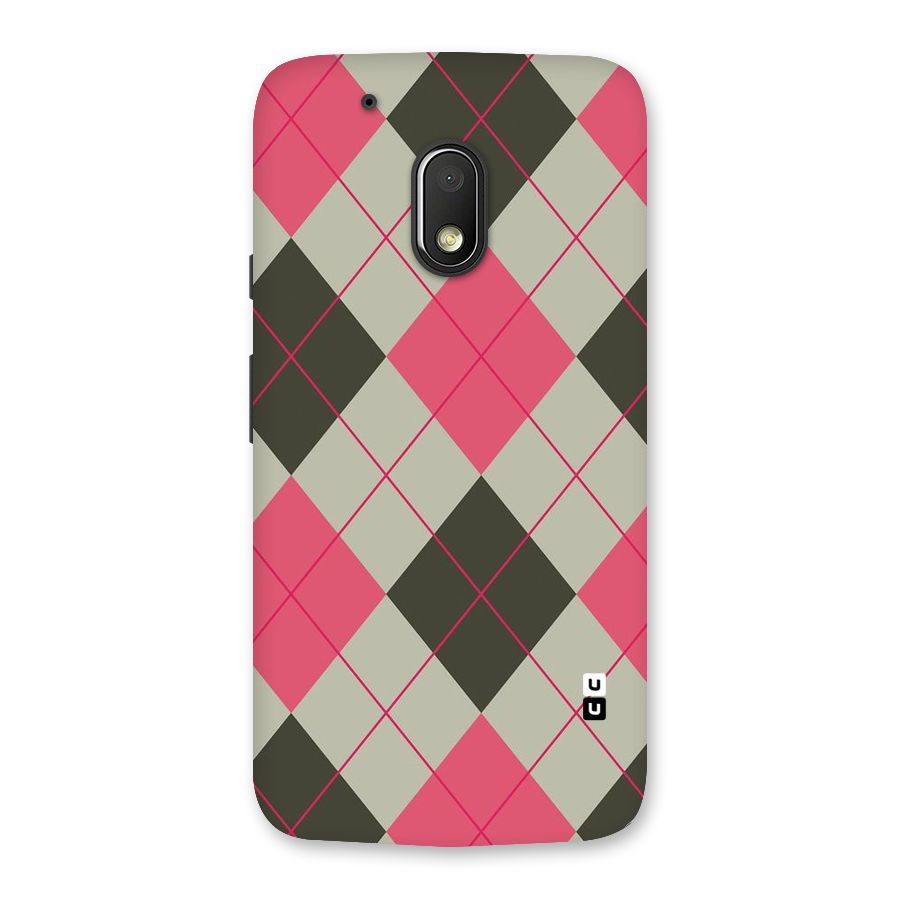 Check And Lines Back Case for Moto G4 Play