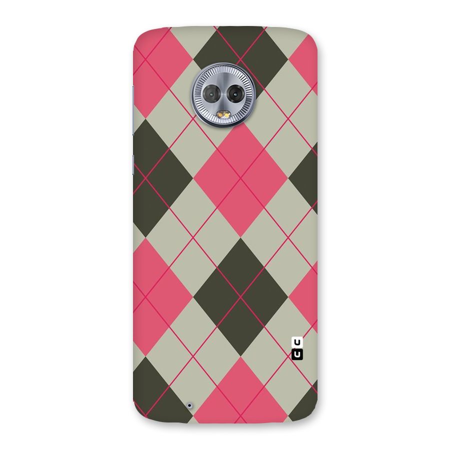 Check And Lines Back Case for Moto G6