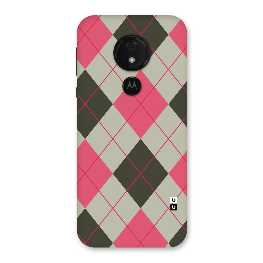 Check And Lines Back Case for Moto G7 Power