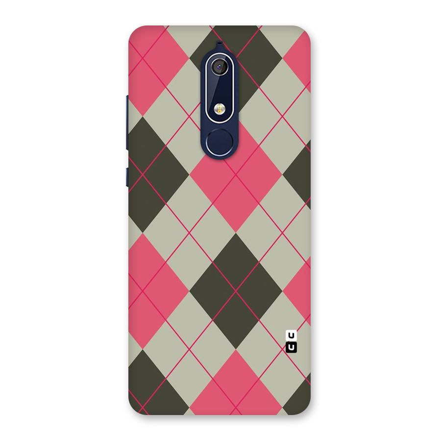 Check And Lines Back Case for Nokia 5.1