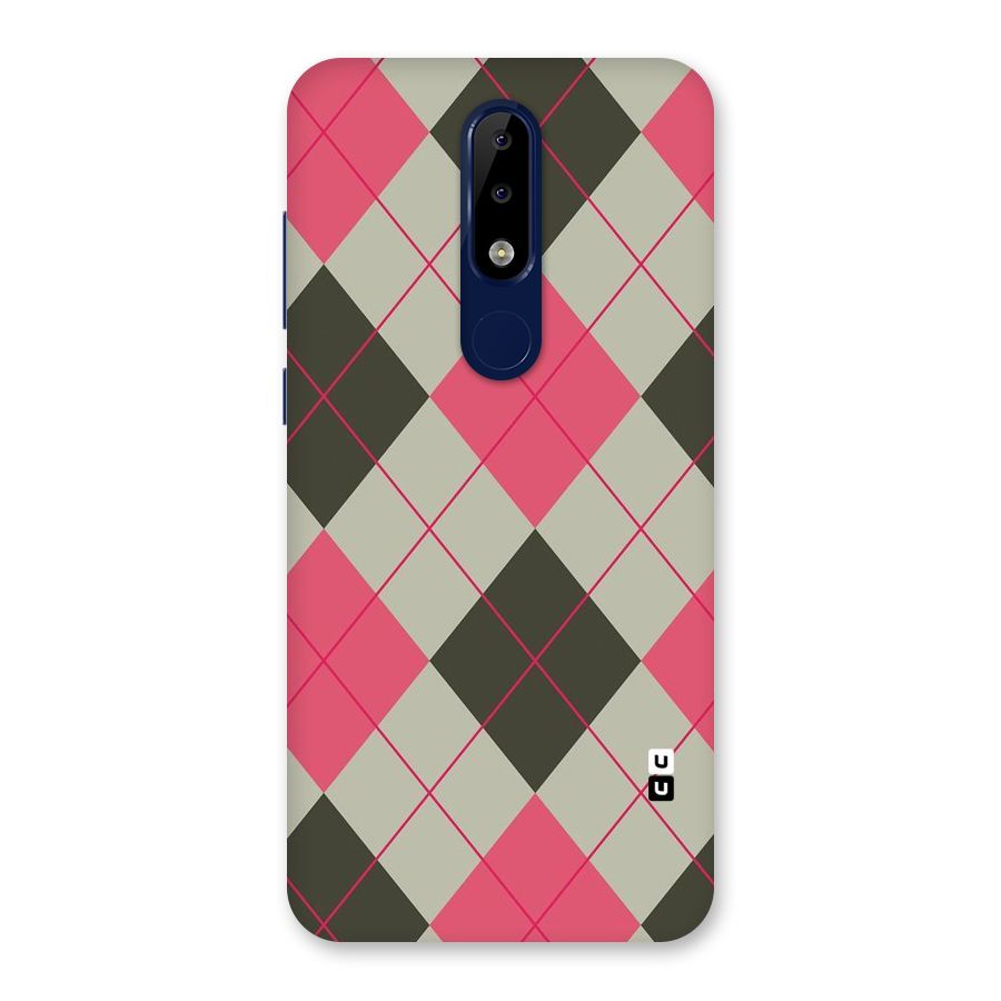 Check And Lines Back Case for Nokia 5.1 Plus